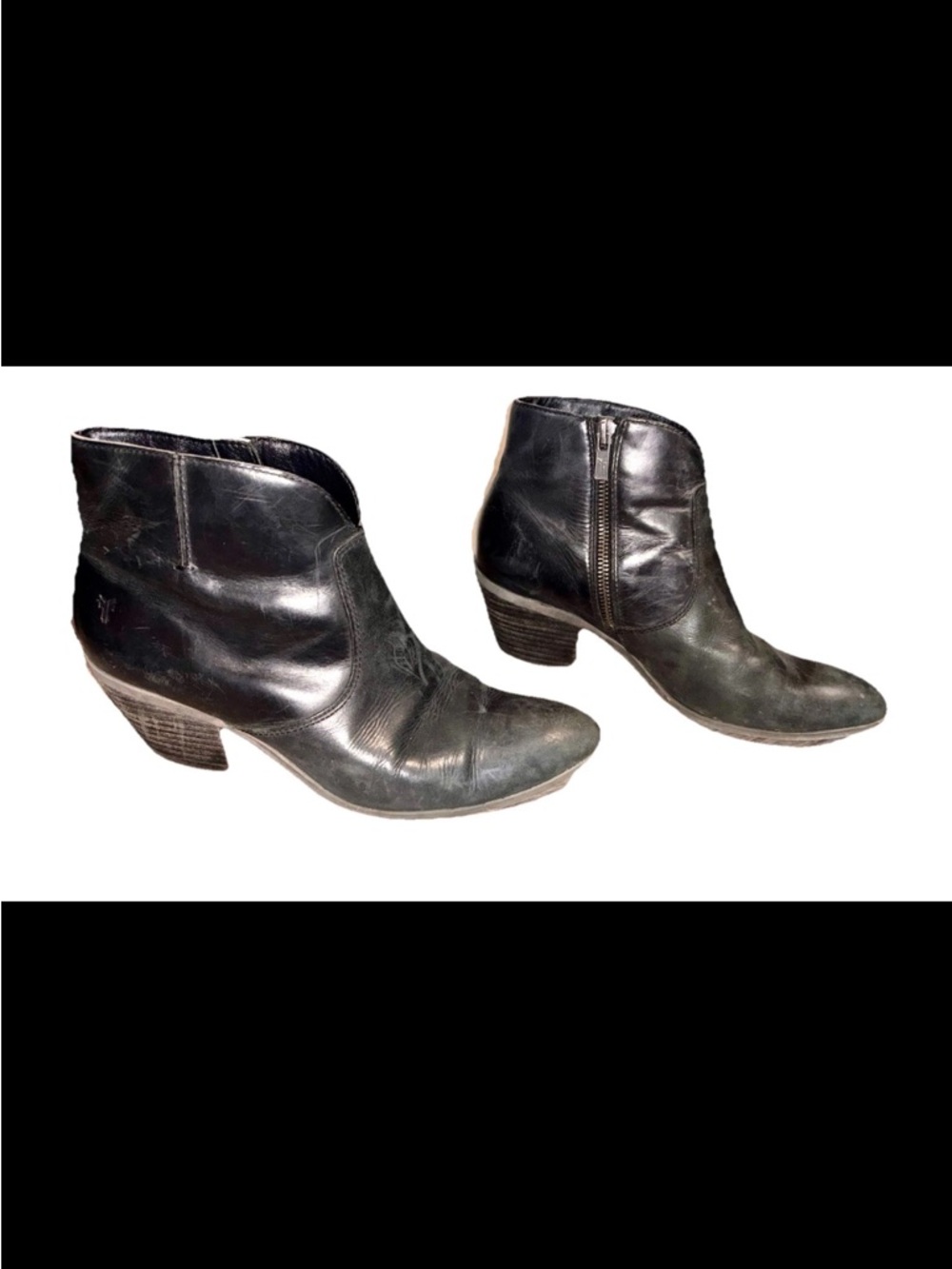 Frye Jennifer short black Ankle Boots 8.5